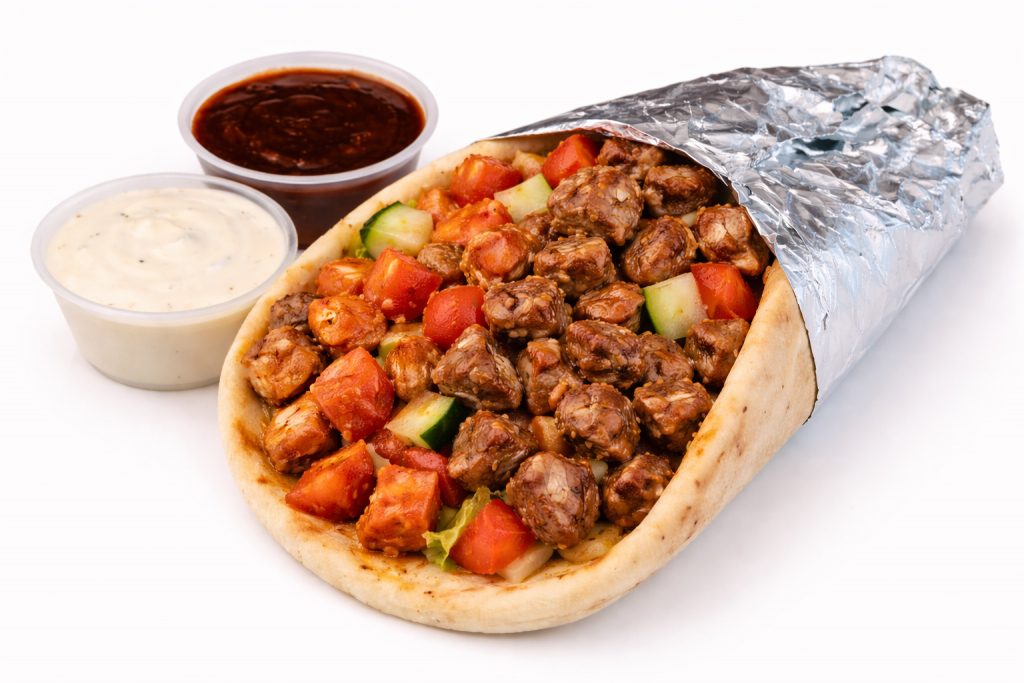 chicken and lamb gyro