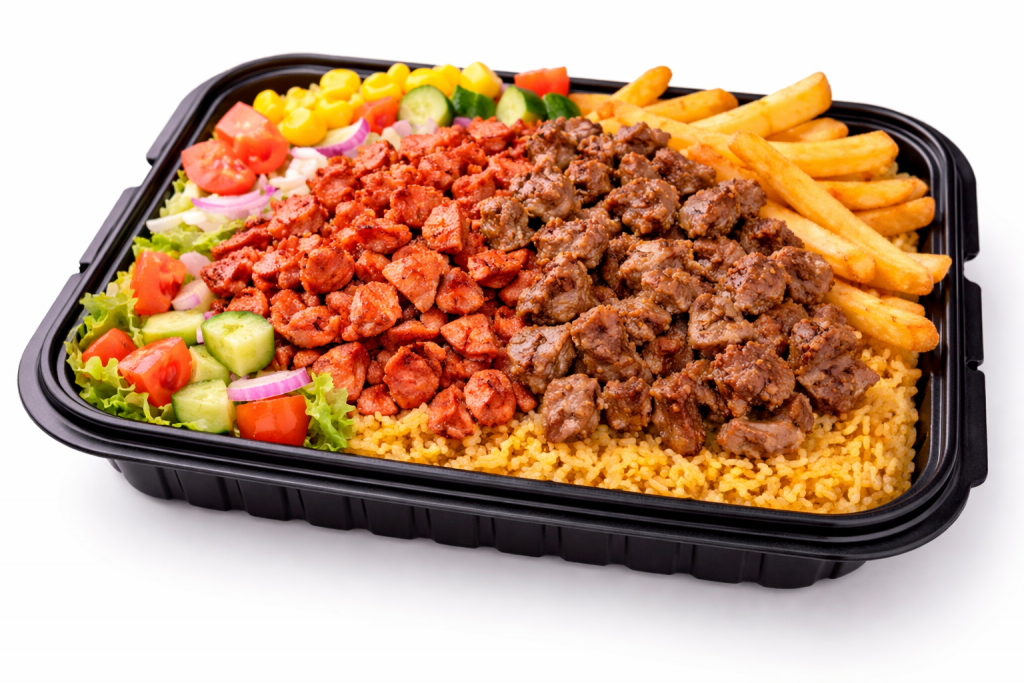 chicken and lamb platter